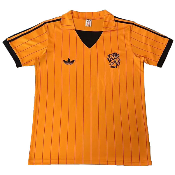 Netherlands maillot rétro domicile Uniforme de football premier maillot de football pour hommes maillot de sport 1974-1987